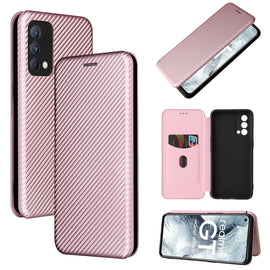 Carbon Fiber Texture Magnetic Horizontal Flip TPU + PC + PU Leather Case with Card Slot, For OPPO Realme GT Master, For OPPO Reno6 Z, For Motorola Edge 20 Lite, For Xiaomi Redmi 10, For Xiaomi Mix 4