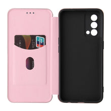 Load image into Gallery viewer, Carbon Fiber Texture Magnetic Horizontal Flip TPU + PC + PU Leather Case with Card Slot, For OPPO Realme GT Master, For OPPO Reno6 Z, For Motorola Edge 20 Lite, For Xiaomi Redmi 10, For Xiaomi Mix 4