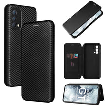 Load image into Gallery viewer, Carbon Fiber Texture Magnetic Horizontal Flip TPU + PC + PU Leather Case with Card Slot, For OPPO Realme GT Master, For OPPO Reno6 Z, For Motorola Edge 20 Lite, For Xiaomi Redmi 10, For Xiaomi Mix 4