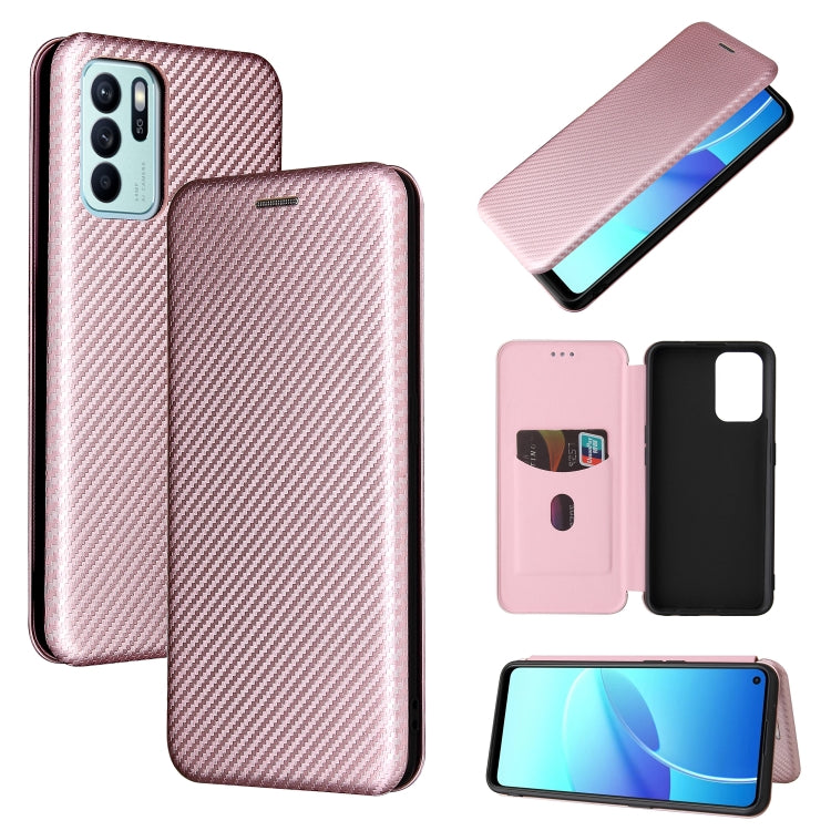 Carbon Fiber Texture Magnetic Horizontal Flip TPU + PC + PU Leather Case with Card Slot, For OPPO Realme GT Master, For OPPO Reno6 Z, For Motorola Edge 20 Lite, For Xiaomi Redmi 10, For Xiaomi Mix 4