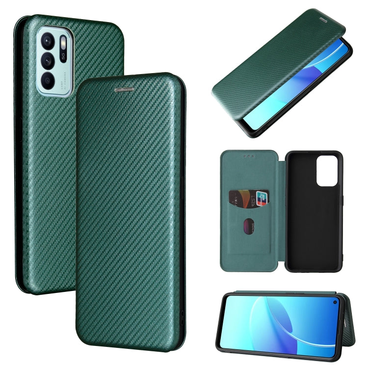 Carbon Fiber Texture Magnetic Horizontal Flip TPU + PC + PU Leather Case with Card Slot, For OPPO Realme GT Master, For OPPO Reno6 Z, For Motorola Edge 20 Lite, For Xiaomi Redmi 10, For Xiaomi Mix 4