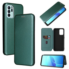 Load image into Gallery viewer, Carbon Fiber Texture Magnetic Horizontal Flip TPU + PC + PU Leather Case with Card Slot, For OPPO Realme GT Master, For OPPO Reno6 Z, For Motorola Edge 20 Lite, For Xiaomi Redmi 10, For Xiaomi Mix 4