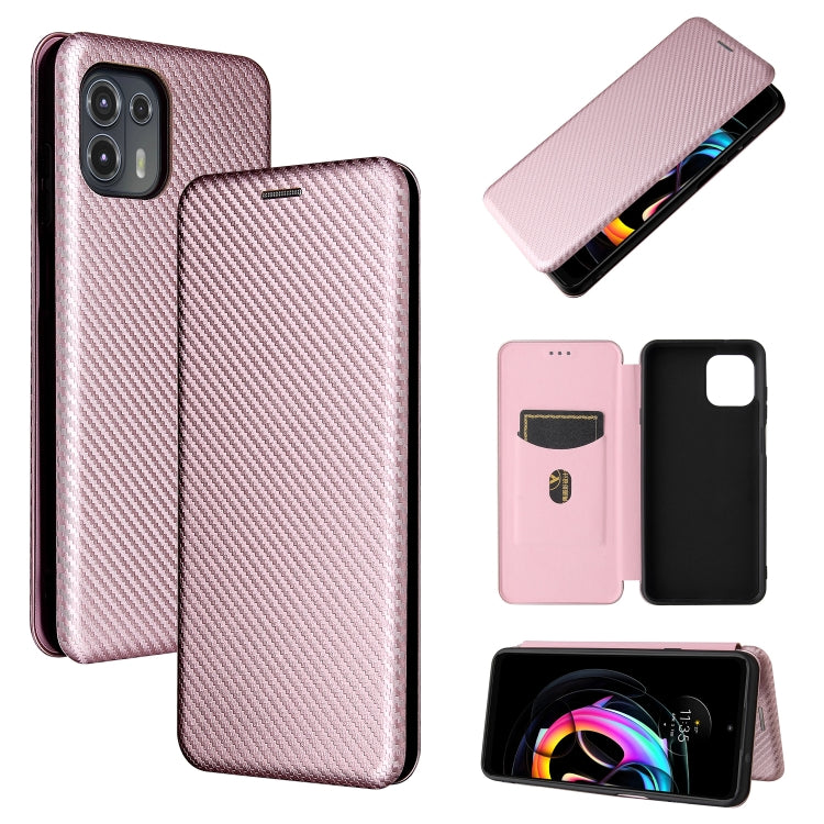 Carbon Fiber Texture Magnetic Horizontal Flip TPU + PC + PU Leather Case with Card Slot, For OPPO Realme GT Master, For OPPO Reno6 Z, For Motorola Edge 20 Lite, For Xiaomi Redmi 10, For Xiaomi Mix 4