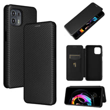 Load image into Gallery viewer, Carbon Fiber Texture Magnetic Horizontal Flip TPU + PC + PU Leather Case with Card Slot, For OPPO Realme GT Master, For OPPO Reno6 Z, For Motorola Edge 20 Lite, For Xiaomi Redmi 10, For Xiaomi Mix 4
