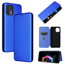 Load image into Gallery viewer, Carbon Fiber Texture Magnetic Horizontal Flip TPU + PC + PU Leather Case with Card Slot, For OPPO Realme GT Master, For OPPO Reno6 Z, For Motorola Edge 20 Lite, For Xiaomi Redmi 10, For Xiaomi Mix 4