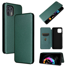 Load image into Gallery viewer, Carbon Fiber Texture Magnetic Horizontal Flip TPU + PC + PU Leather Case with Card Slot, For OPPO Realme GT Master, For OPPO Reno6 Z, For Motorola Edge 20 Lite, For Xiaomi Redmi 10, For Xiaomi Mix 4
