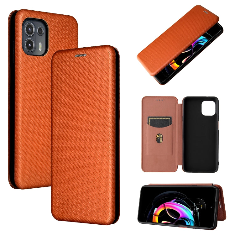 Carbon Fiber Texture Magnetic Horizontal Flip TPU + PC + PU Leather Case with Card Slot, For OPPO Realme GT Master, For OPPO Reno6 Z, For Motorola Edge 20 Lite, For Xiaomi Redmi 10, For Xiaomi Mix 4