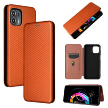 Load image into Gallery viewer, Carbon Fiber Texture Magnetic Horizontal Flip TPU + PC + PU Leather Case with Card Slot, For OPPO Realme GT Master, For OPPO Reno6 Z, For Motorola Edge 20 Lite, For Xiaomi Redmi 10, For Xiaomi Mix 4