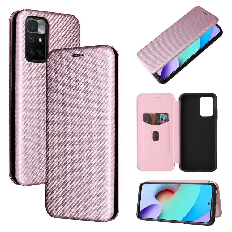 Carbon Fiber Texture Magnetic Horizontal Flip TPU + PC + PU Leather Case with Card Slot, For OPPO Realme GT Master, For OPPO Reno6 Z, For Motorola Edge 20 Lite, For Xiaomi Redmi 10, For Xiaomi Mix 4