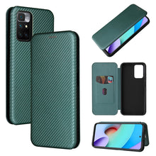 Load image into Gallery viewer, Carbon Fiber Texture Magnetic Horizontal Flip TPU + PC + PU Leather Case with Card Slot, For OPPO Realme GT Master, For OPPO Reno6 Z, For Motorola Edge 20 Lite, For Xiaomi Redmi 10, For Xiaomi Mix 4