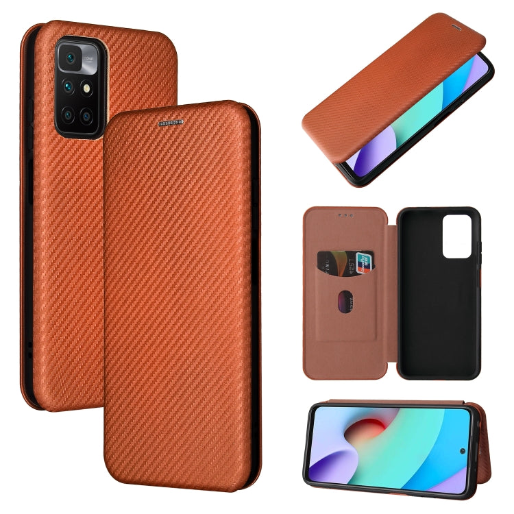 Carbon Fiber Texture Magnetic Horizontal Flip TPU + PC + PU Leather Case with Card Slot, For OPPO Realme GT Master, For OPPO Reno6 Z, For Motorola Edge 20 Lite, For Xiaomi Redmi 10, For Xiaomi Mix 4