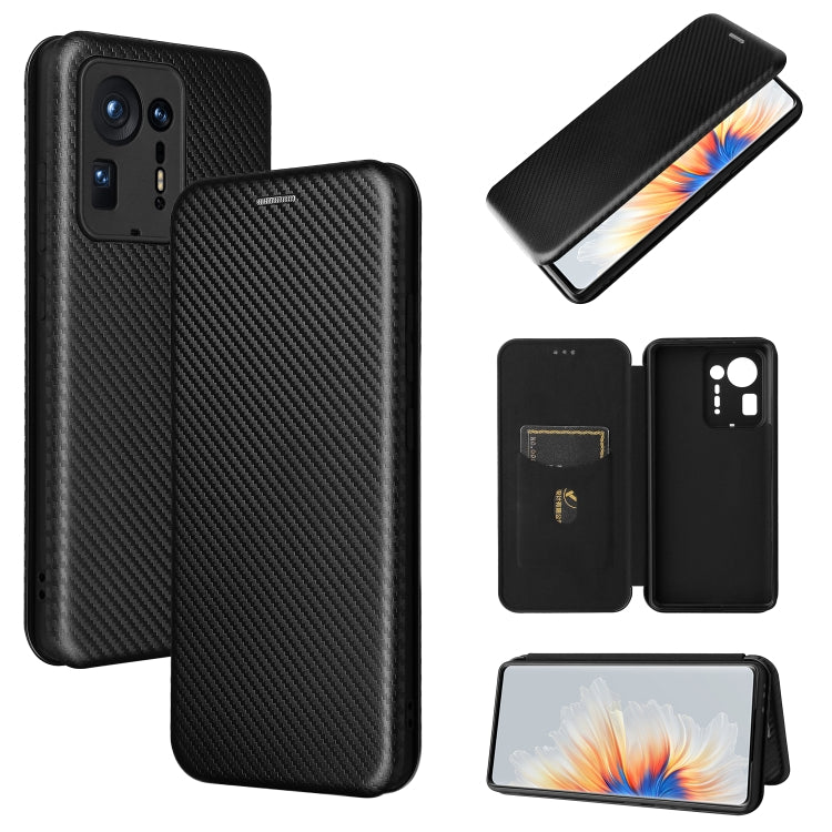 Carbon Fiber Texture Magnetic Horizontal Flip TPU + PC + PU Leather Case with Card Slot, For OPPO Realme GT Master, For OPPO Reno6 Z, For Motorola Edge 20 Lite, For Xiaomi Redmi 10, For Xiaomi Mix 4