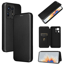 Load image into Gallery viewer, Carbon Fiber Texture Magnetic Horizontal Flip TPU + PC + PU Leather Case with Card Slot, For OPPO Realme GT Master, For OPPO Reno6 Z, For Motorola Edge 20 Lite, For Xiaomi Redmi 10, For Xiaomi Mix 4