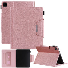 Load image into Gallery viewer, Glitter Powder Horizontal Flip Leather Case with Holder &amp; Card Slot &amp; Photo Frame &amp; Wallet, For iPad Pro 12.9 2022 / 2021 / 2020 / 2018