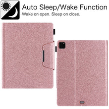 Load image into Gallery viewer, Glitter Powder Horizontal Flip Leather Case with Holder &amp; Card Slot &amp; Photo Frame &amp; Wallet, For iPad Pro 12.9 2022 / 2021 / 2020 / 2018