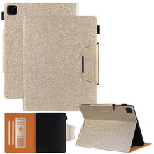Load image into Gallery viewer, Glitter Powder Horizontal Flip Leather Case with Holder &amp; Card Slot &amp; Photo Frame &amp; Wallet, For iPad Pro 12.9 2022 / 2021 / 2020 / 2018