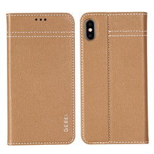 Load image into Gallery viewer, GEBEI Top-grain Leather Horizontal Flip Protective Case with Holder &amp; Card Slots