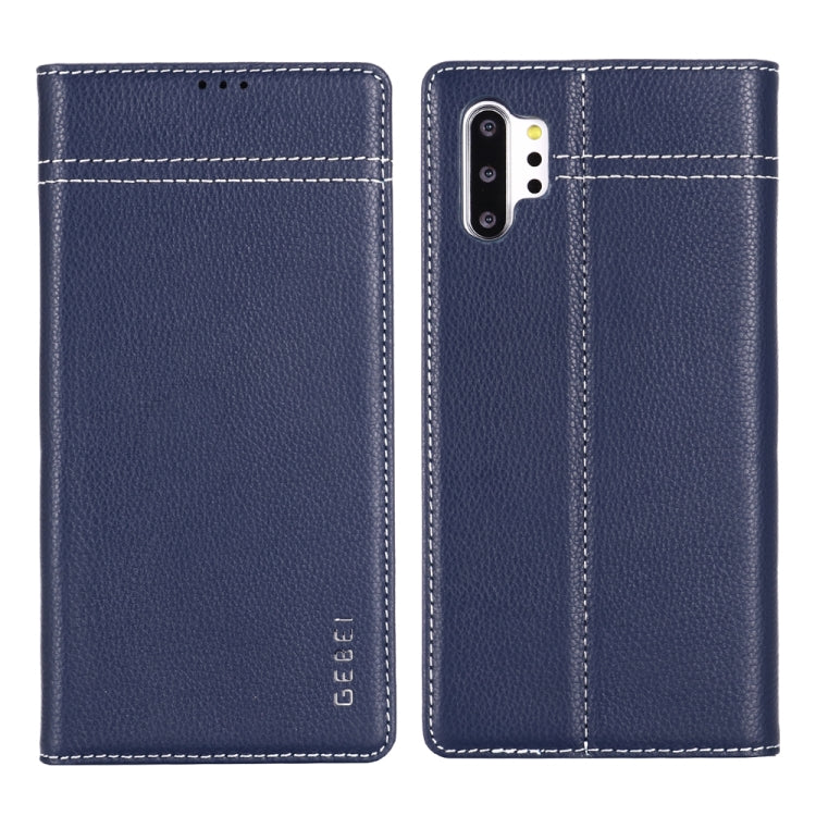 GEBEI Top-grain Leather Horizontal Flip Protective Case with Holder & Card Slots
