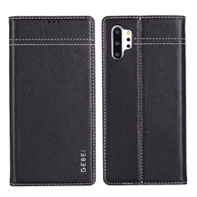 Load image into Gallery viewer, GEBEI Top-grain Leather Horizontal Flip Protective Case with Holder &amp; Card Slots