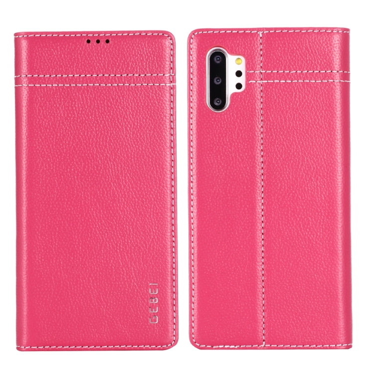 GEBEI Top-grain Leather Horizontal Flip Protective Case with Holder & Card Slots