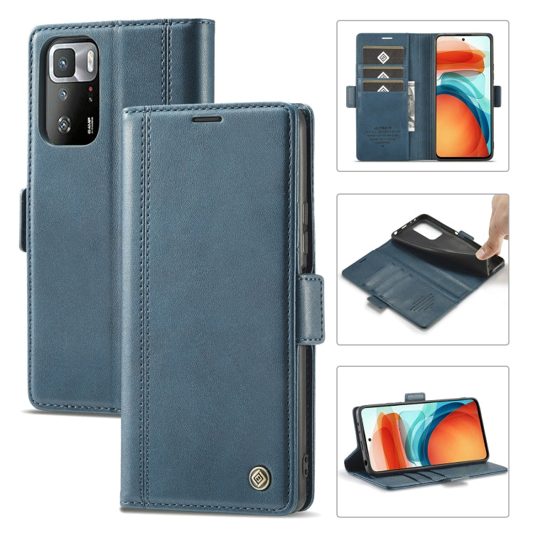LC.IMEEKE Magnetic Buckle PU + TPU Horizontal Flip Leather Case with Holder & Card Slots & Wallet, For Xiaomi Redmi Note 10 Pro/Note 10 Pro Max