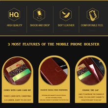 Load image into Gallery viewer, idewei Crazy Horse Texture Horizontal Flip Leather Case with Holder &amp; Card Slots &amp; Wallet, For iPhone 13 mini, For iPhone 13, For iPhone 13 Pro, For iPhone 13 Pro Max