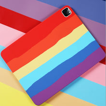 Load image into Gallery viewer, Rainbow Liquid Silicone + PC Shockproof Protective Case, For iPad Pro 12.9 inch 2020