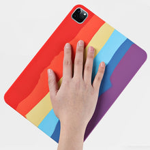 Load image into Gallery viewer, Rainbow Liquid Silicone + PC Shockproof Protective Case, For iPad Pro 12.9 inch 2020