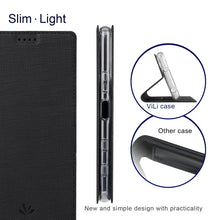 Load image into Gallery viewer, ViLi DMX Series Shockproof TPU + PU Leather Magnetic Attraction Horizontal Flip Case with Card Slot &amp; Holder, For Sony Xperia 5 III, For Sharp Aquos R6