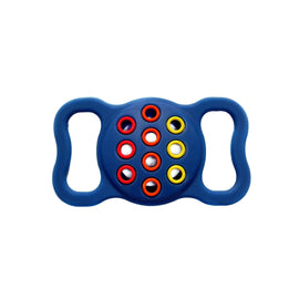 Pet Dog Cat Collar Dual-color Shockproof Silicone Protective Cover Case, For AirTag