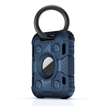 Load image into Gallery viewer, Tank Armor Anti-scratch Shockproof Carbon Fiber TPU Protective Cover Case with Keychain Ring Loop, For AirTag