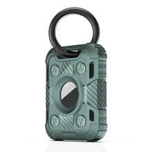 Load image into Gallery viewer, Tank Armor Anti-scratch Shockproof Carbon Fiber TPU Protective Cover Case with Keychain Ring Loop, For AirTag