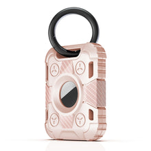 Load image into Gallery viewer, Tank Armor Anti-scratch Shockproof Carbon Fiber TPU Protective Cover Case with Keychain Ring Loop, For AirTag
