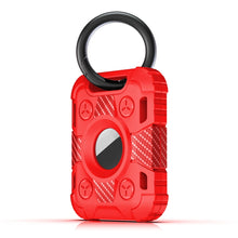 Load image into Gallery viewer, Tank Armor Anti-scratch Shockproof Carbon Fiber TPU Protective Cover Case with Keychain Ring Loop, For AirTag