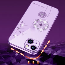 Load image into Gallery viewer, Electroplating Diamond Dandelion Pattern TPU Shockproof Protective Case, For iPhone 13 mini, For iPhone 13, For iPhone 13 Pro, For iPhone 13 Pro Max