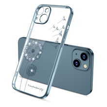 Load image into Gallery viewer, Electroplating Diamond Dandelion Pattern TPU Shockproof Protective Case, For iPhone 13 mini, For iPhone 13, For iPhone 13 Pro, For iPhone 13 Pro Max