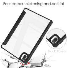 Load image into Gallery viewer, Three-fold Transparent TPU Horizontal Flip Leather Case with Pen Slot &amp; Three-fold Holder &amp; Sleep / Wake-up Function, For Xiaomi Pad 5 / 5 Pro, For Huawei MatePad 11 2021