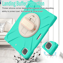Load image into Gallery viewer, Rotatable Holder Silicone Hybrid PC Tablet Case with Shoulder Strap, For iPad Pro 12.9 2022 / 2021