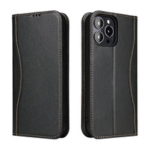 Load image into Gallery viewer, Genuine Leather Horizontal Flip Leather Case with Holder &amp; Card Slots &amp; Wallet, For iPhone 13 mini, For iPhone 13, For iPhone 13 Pro, For iPhone 13 Pro Max