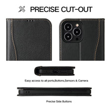 Load image into Gallery viewer, Genuine Leather Horizontal Flip Leather Case with Holder &amp; Card Slots &amp; Wallet, For iPhone 13 mini, For iPhone 13, For iPhone 13 Pro, For iPhone 13 Pro Max