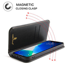 Load image into Gallery viewer, Genuine Leather Horizontal Flip Leather Case with Holder &amp; Card Slots &amp; Wallet, For iPhone 13 mini, For iPhone 13, For iPhone 13 Pro, For iPhone 13 Pro Max