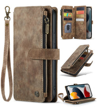 Load image into Gallery viewer, CaseMe-C30 PU + TPU Multifunctional Horizontal Flip Leather Case with Holder &amp; Card Slot &amp; Wallet &amp; Zipper Pocket, For iPhone 13 Pro Max, For iPhone 13 Pro, For iPhone 13, For iPhone 13 mini