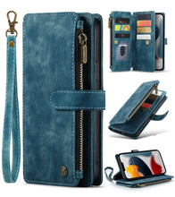 Load image into Gallery viewer, CaseMe-C30 PU + TPU Multifunctional Horizontal Flip Leather Case with Holder &amp; Card Slot &amp; Wallet &amp; Zipper Pocket, For iPhone 13 Pro Max, For iPhone 13 Pro, For iPhone 13, For iPhone 13 mini