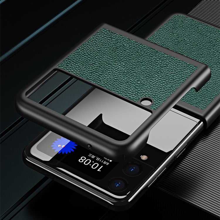 Cross Texture All Inclusive Shockproof Protective Case, For Samsung Galaxy Z Flip3 5G