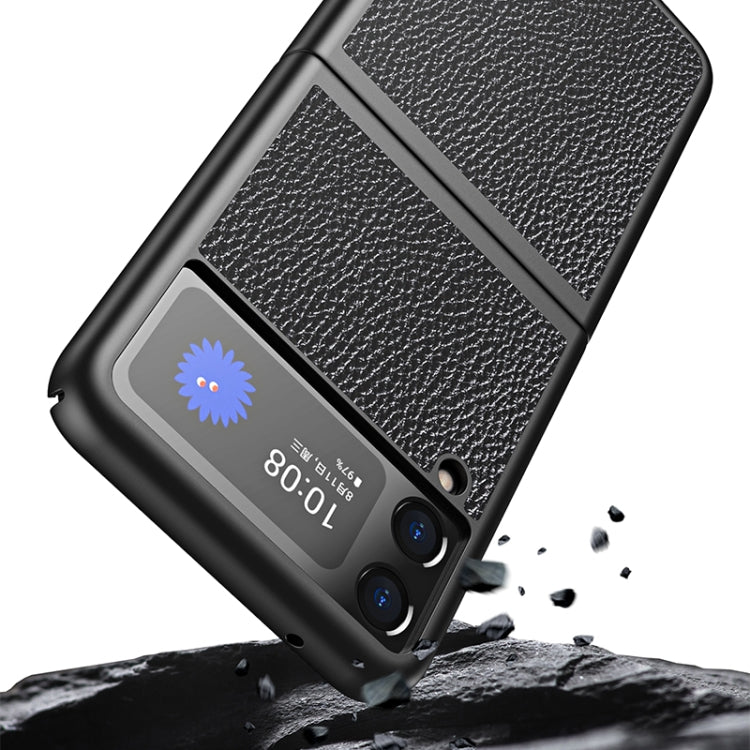 Cross Texture All Inclusive Shockproof Protective Case, For Samsung Galaxy Z Flip3 5G