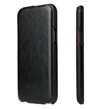 Load image into Gallery viewer, Fierre Shann Retro Oil Wax Texture Vertical Flip PU Leather Case, For iPhone 13 Pro Max, For iPhone 13 Pro, For iPhone 13, For iPhone 13 mini