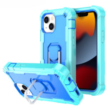 Load image into Gallery viewer, PC + Rubber 3-layers Shockproof Protective Case with Rotating Holder, For iPhone 13 mini, For iPhone 13, For iPhone 13 Pro, For iPhone 13 Pro Max