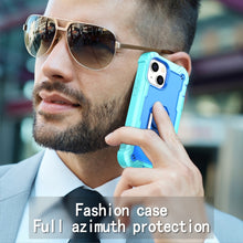 Load image into Gallery viewer, PC + Rubber 3-layers Shockproof Protective Case with Rotating Holder, For iPhone 13 mini, For iPhone 13, For iPhone 13 Pro, For iPhone 13 Pro Max