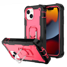 Load image into Gallery viewer, PC + Rubber 3-layers Shockproof Protective Case with Rotating Holder, For iPhone 13 mini, For iPhone 13, For iPhone 13 Pro, For iPhone 13 Pro Max