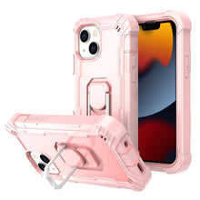 Load image into Gallery viewer, PC + Rubber 3-layers Shockproof Protective Case with Rotating Holder, For iPhone 13 mini, For iPhone 13, For iPhone 13 Pro, For iPhone 13 Pro Max